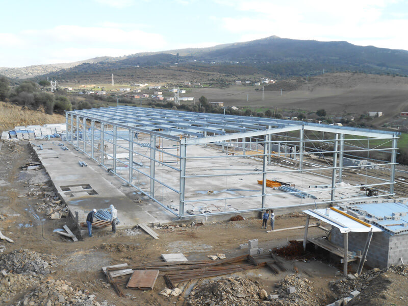 Estructura de acero galvanizado