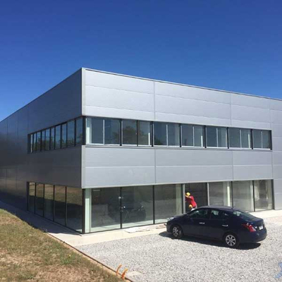 Almacén de estructura de acero prefabricado y oficina Uruguay