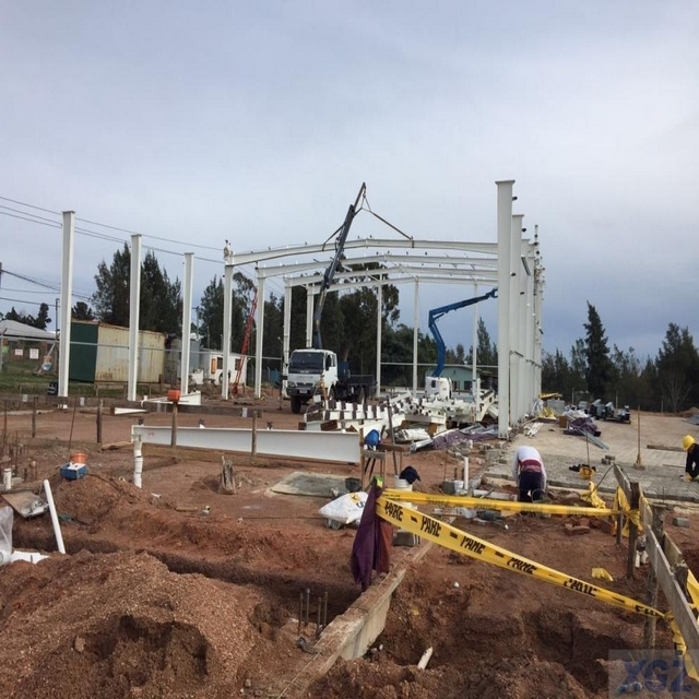 Construcción de oficinas de almacén de marco de acero de bajo costo prepoderado en venta