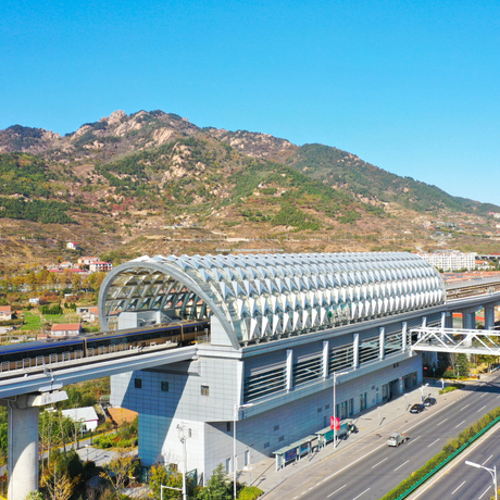 Estación de construcción de acero prefabricada con acero formado en frío SJ355