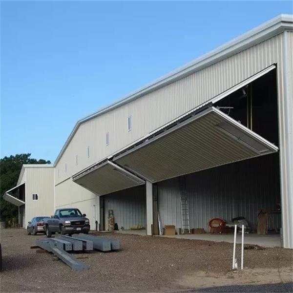 Edificio de hangar de almacén de cobertizo de aviones con estructura de acero prefabricado