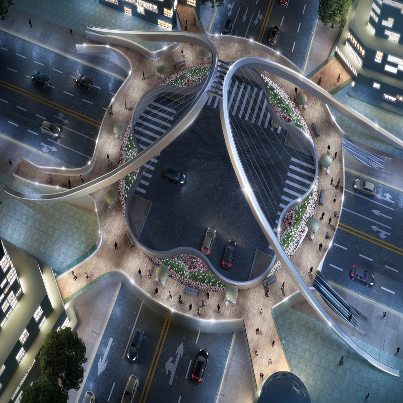 Proyecto de paso de marco de estructura de acero de la era de Zhongjie
