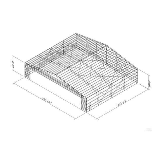 Hangar de acero ligero prefabricado de bajo costo y alto rendimiento para Australia