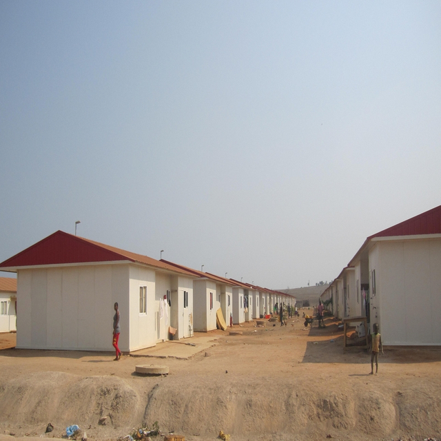 Casa de acero del panel de sándwich modular prefabricado