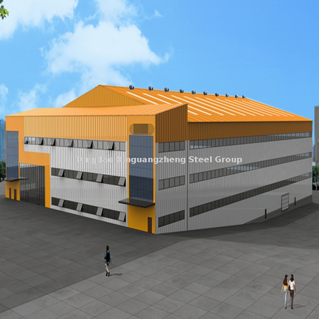 Estructura de acero Edificio de oficinas comerciales enmarcadas Taller Prefabricado de armadura de acero estructural Construcción