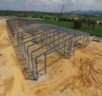 Edificios de estructura de acero Taller de garaje fabricado prefabricado