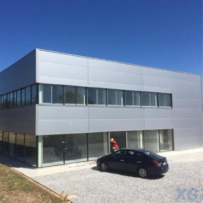 Construcción de oficinas de almacén de marco de acero de bajo costo prepoderado en venta