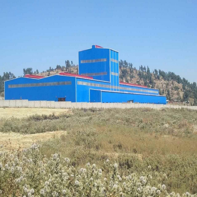 Taller Industrial Blue Hall Estructural