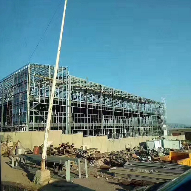 Construcción de acero de construcción personalizada de gran amplio edificio de almacén de acero