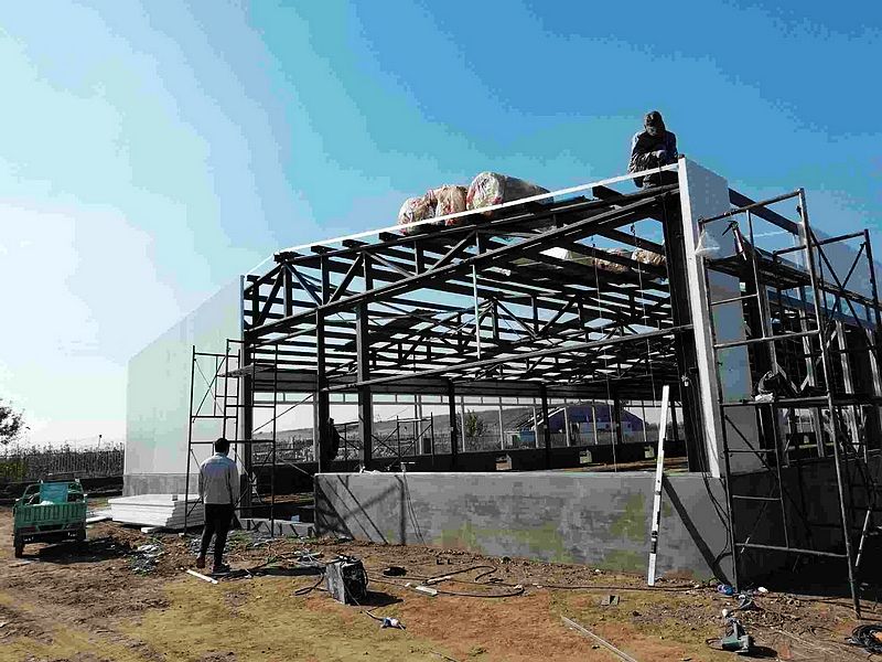 Granja de pollos galvanizado