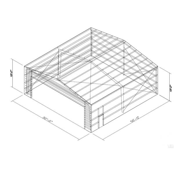 Hangar de acero ligero prefabricado de bajo costo y alto rendimiento para Australia